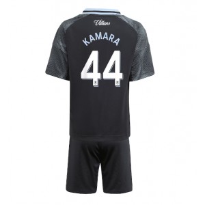 Fotbalové Dres Aston Villa Boubacar Kamara #44 Dětské Venkovní Oblečení 2025-26 Krátký Rukáv (+ trenýrky)